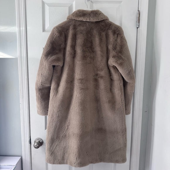 Tan Faux Fur Teddy Coat - Picture 2 of 4
